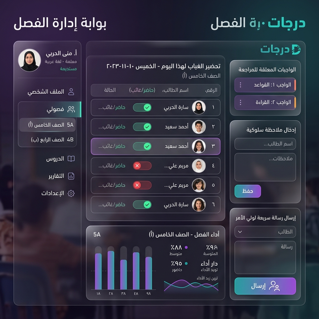 Teacher Portal Dashboard